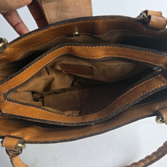 Patricia Nash Satchel Rienzo Women  Florence Leather Brown Designer Embossed - Picture 15 of 16